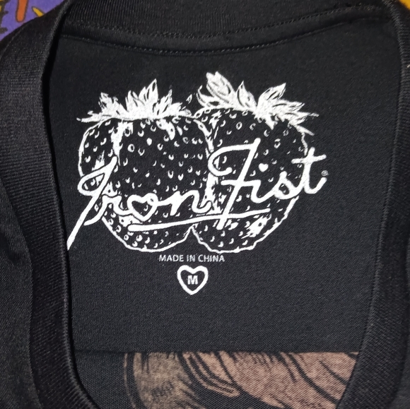 New 2012 Iron Fist Skull & Roses Anchor Vintage Shirt Tee Floral Horror - Picture 2 of 4